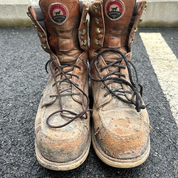 Irish setter wingshooter ST 8 inch mic toe safety toe boots size 10 - Picture 5 of 8